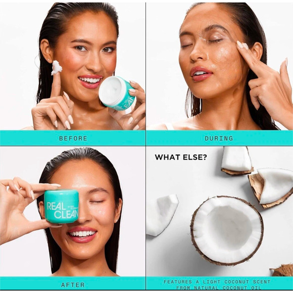 Real Techniques Real Clean Face Erase Makeup Removing Balm NIB 2 OZ - Picture 4 of 7